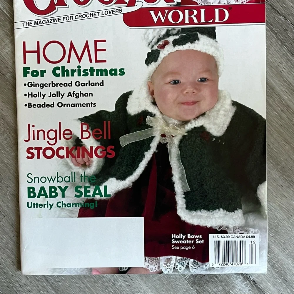 NWT Vintage Crochet World Christmas Magazine December 2003
